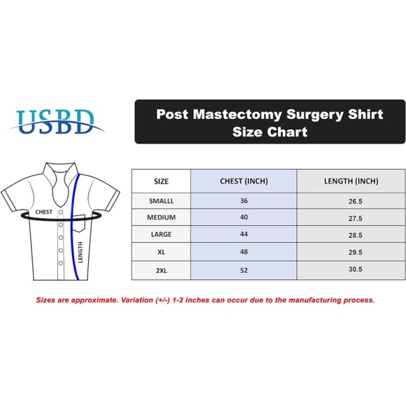 Mastectomy breast surgery top - Picture 3 of 5